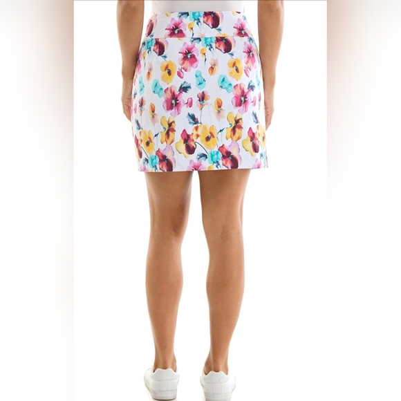 Zac & Rachel Colorful Floral Mini Skort #1217 - Picture 8 of 10